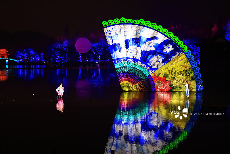 杭州西湖曲院风荷印象西湖 最忆是杭州图片素材