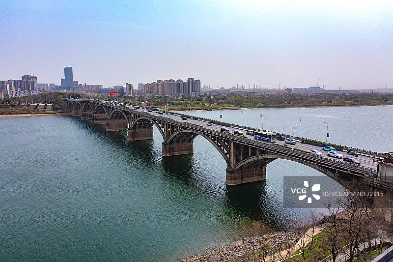 航拍湖南湘潭市城市风光图片素材