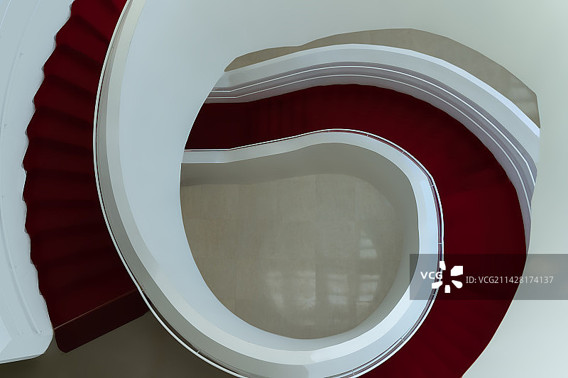 极简旋转楼梯图片素材