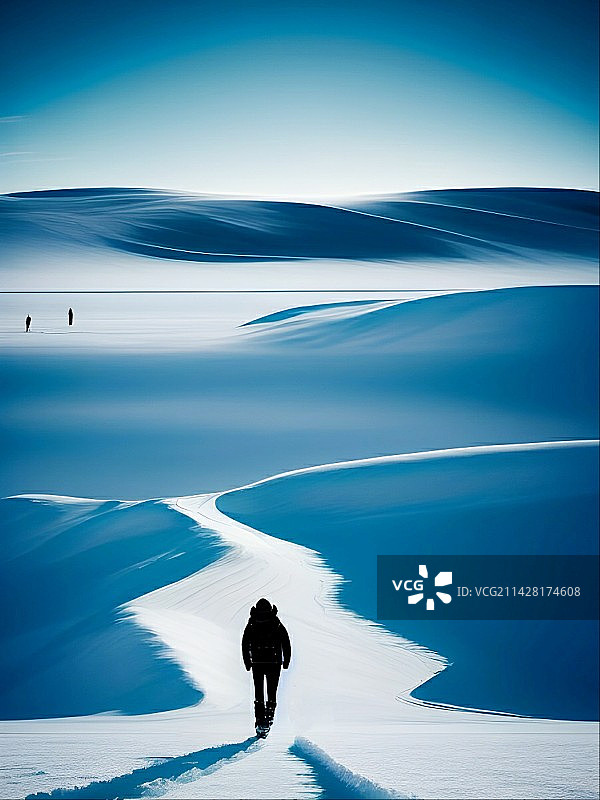 霁雪天晴图片素材