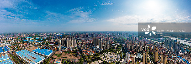 航拍湖南常德澧县县城景观图片素材