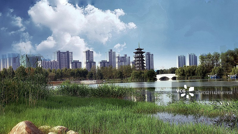 洋湖湿地景观图片素材