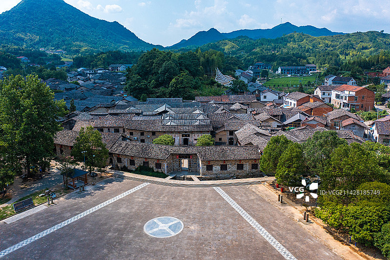 航拍湖南岳阳张谷英村图片素材