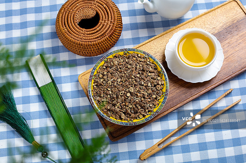 中国传统医学中医药材柴胡图片素材