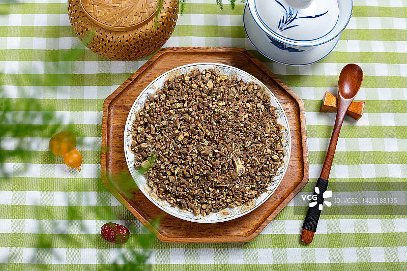 药用植物中药材小柴胡图片素材