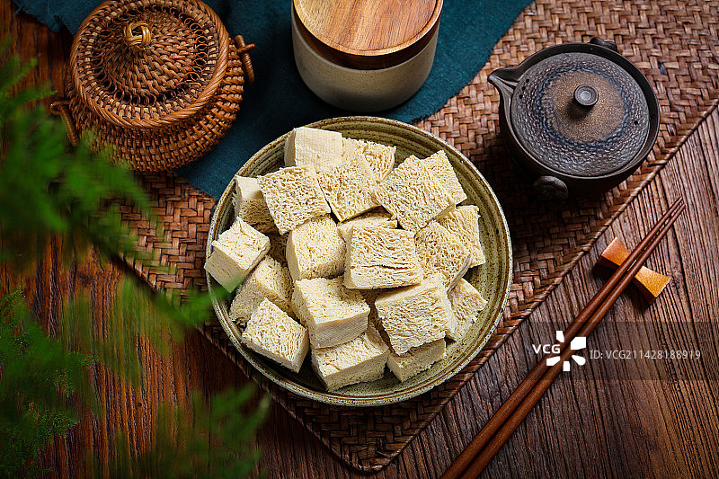 火锅涮菜食材冻豆腐图片素材