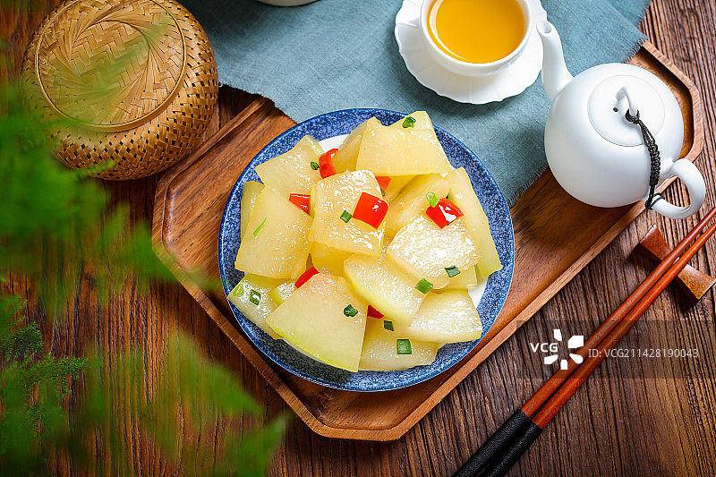 快餐外卖菜肴美食烧冬瓜图片素材