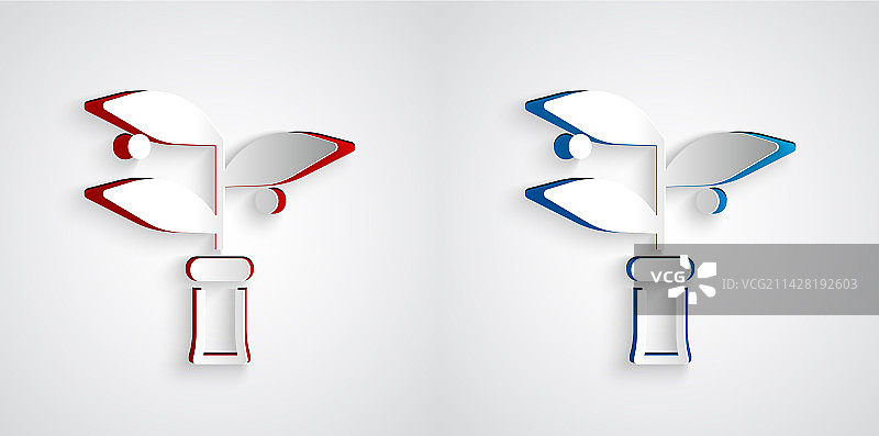 灰色背景上的纸剪植物育种图标图片素材