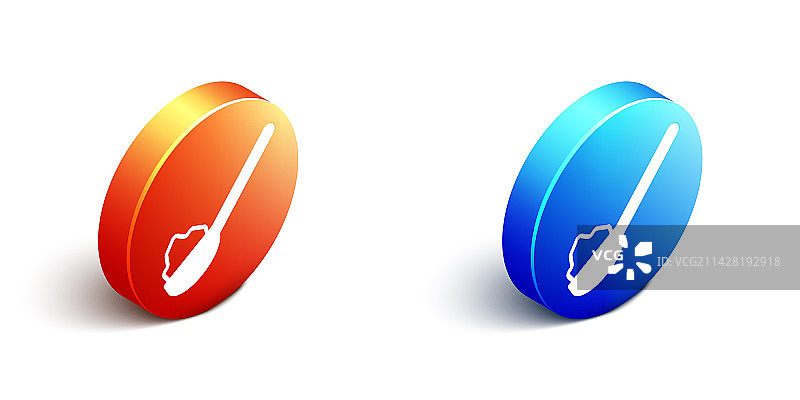 白色背景上的2.5D糖勺图标图片素材