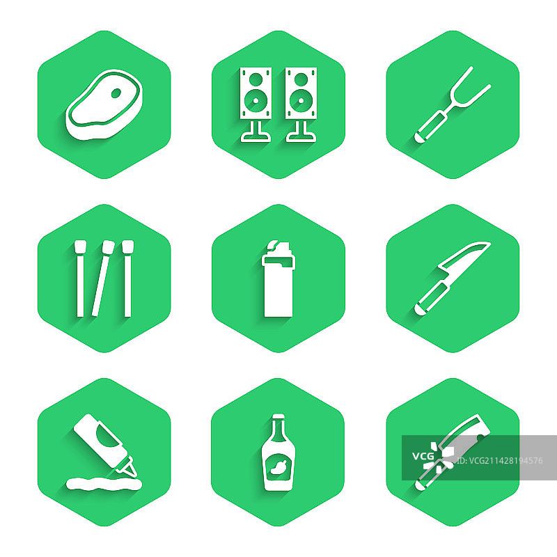 打火机，番茄酱瓶，肉刀和刀图片素材