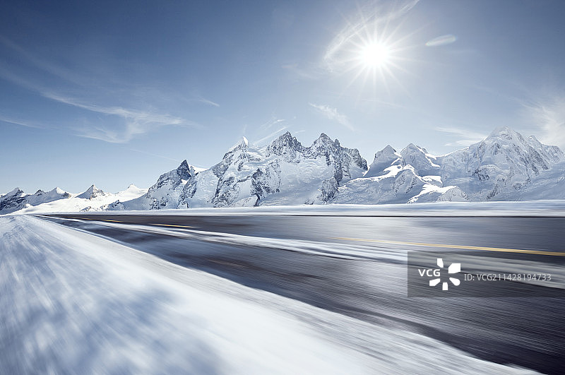 冰雪道路图片素材