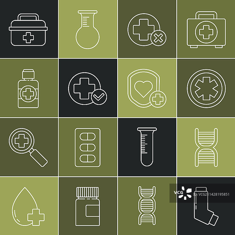 吸入器DNA符号医疗图片素材