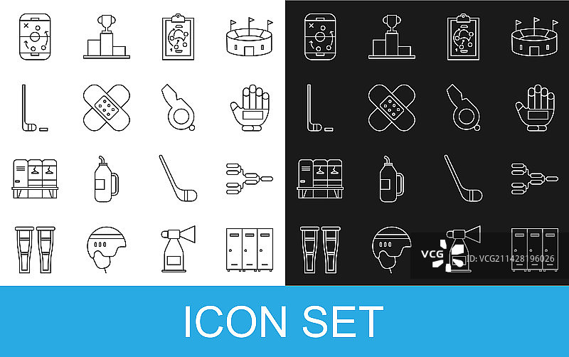 带奖杯的更衣室图标图片素材