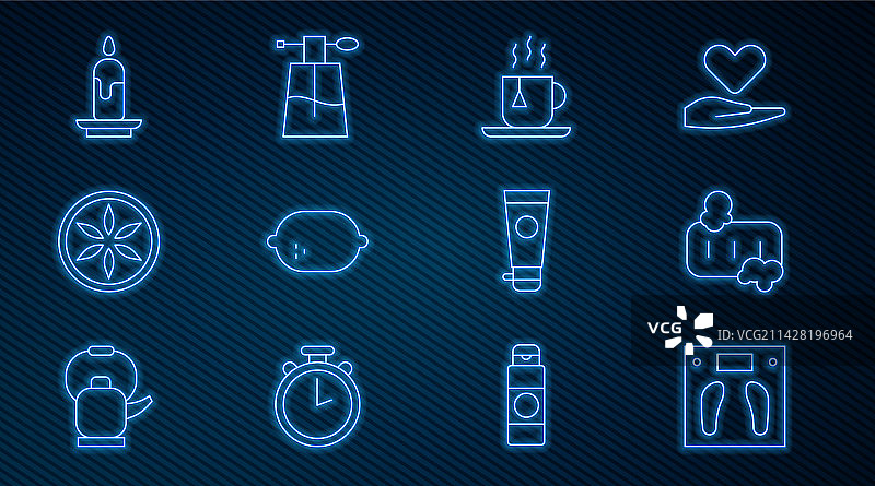 浴室秤、肥皂等卫浴用品合集图片素材