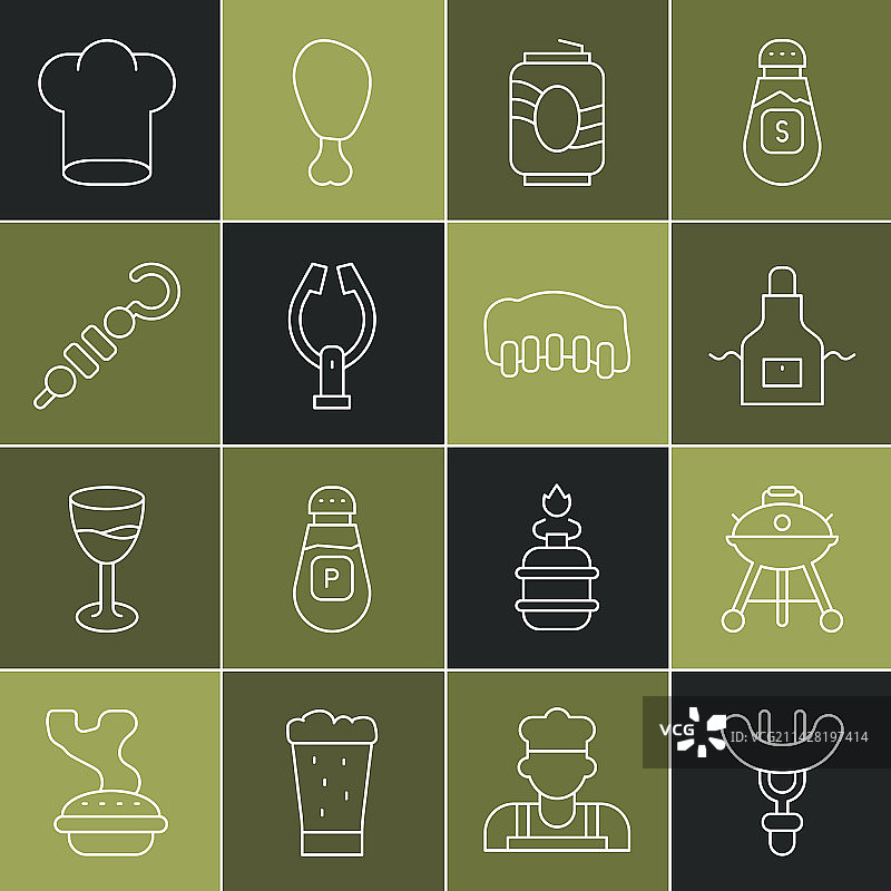 叉子上的烤香肠图片素材