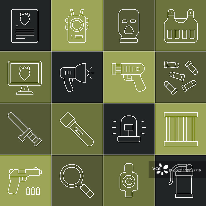 烟雾弹与监狱窗户图片素材