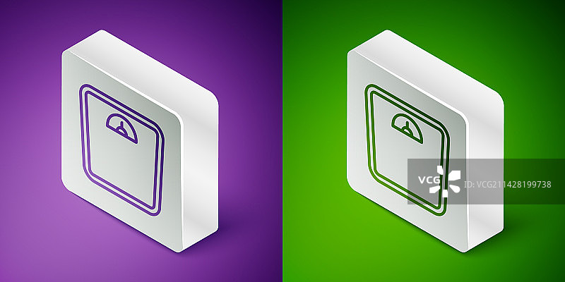 2.5D浴室秤线条图标图片素材