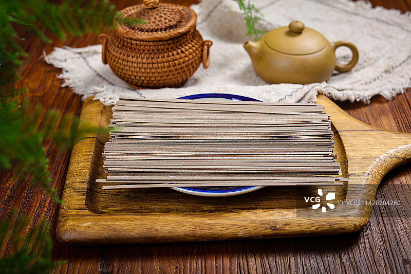 特色挂面食材荞麦面条图片素材