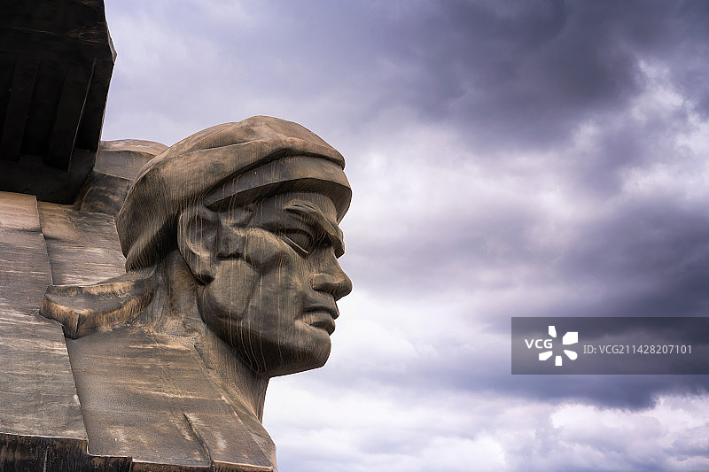 四川广元苍溪红军渡雕塑图片素材