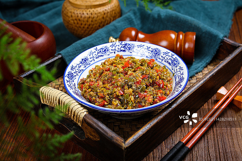 地方特产美食双色剁椒酱图片素材