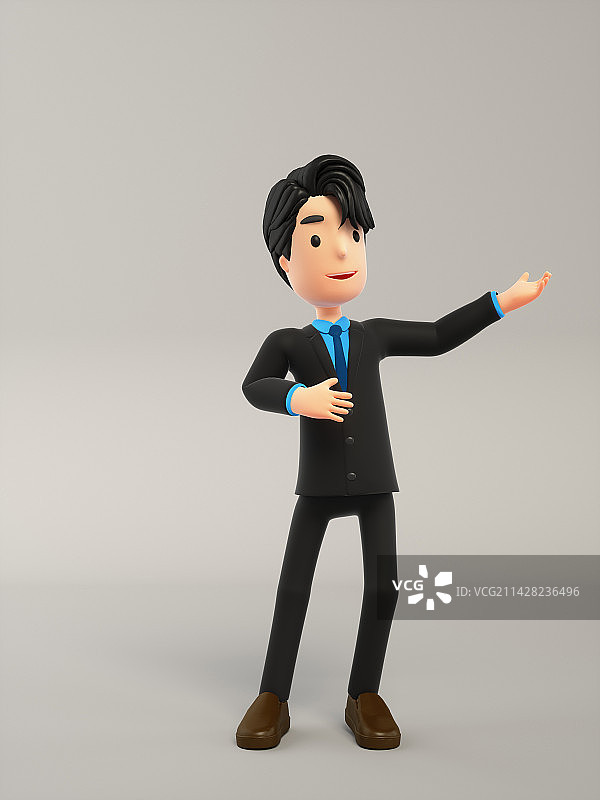 3d卡通商务男人图片素材
