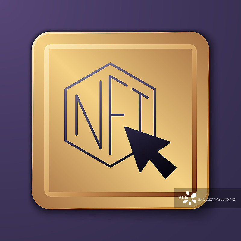 紫色NFT数字加密艺术图标图片素材