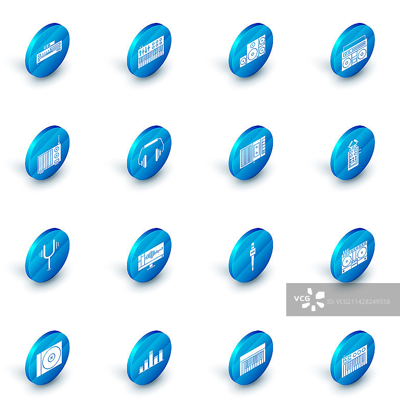 音乐合成器音响家用音响组合图片素材