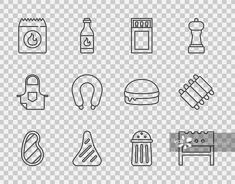 牛排烤肉烧烤用具火盆套装图片素材