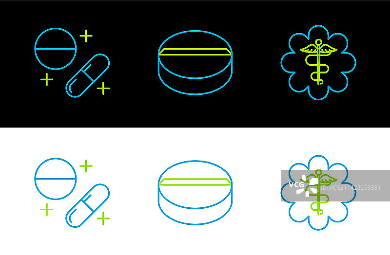 线路急救星医疗符号图片素材