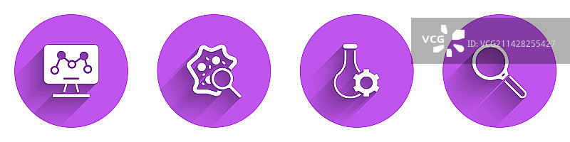 转基因微生物集合图片素材