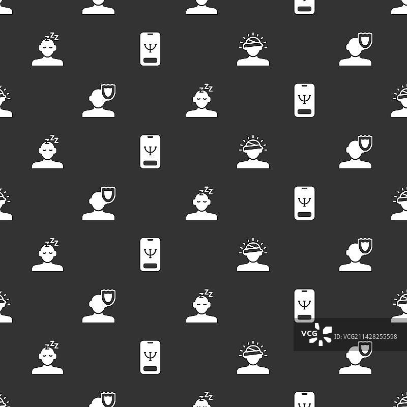 脑震荡头痛心理学梦想集合图片素材