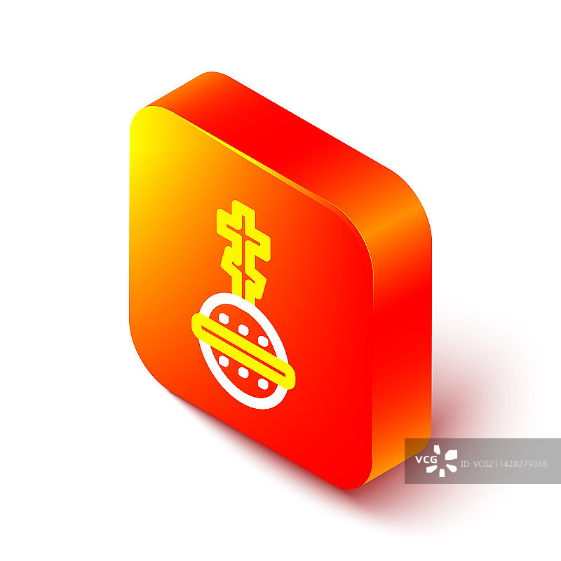 2.5D线条基督教十字架图标图片素材