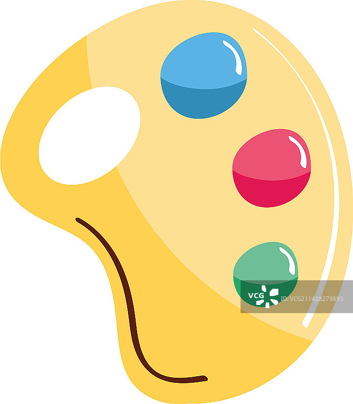 调色板绘画学校用品图片素材