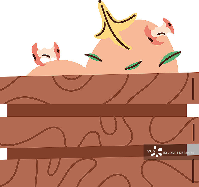 木篮中的堆肥图片素材