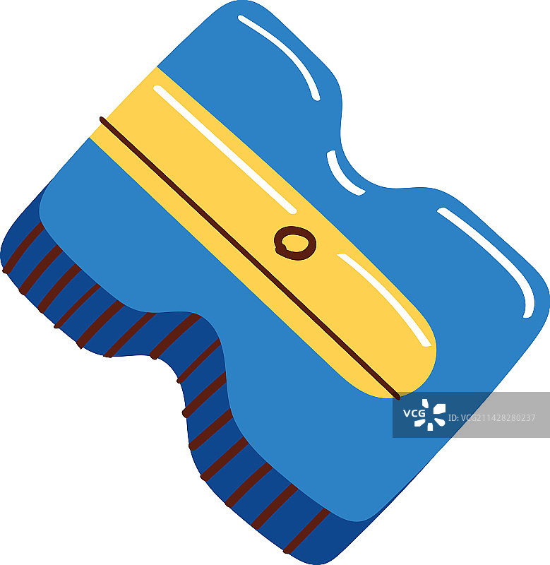 蓝色卷笔刀文具图片素材