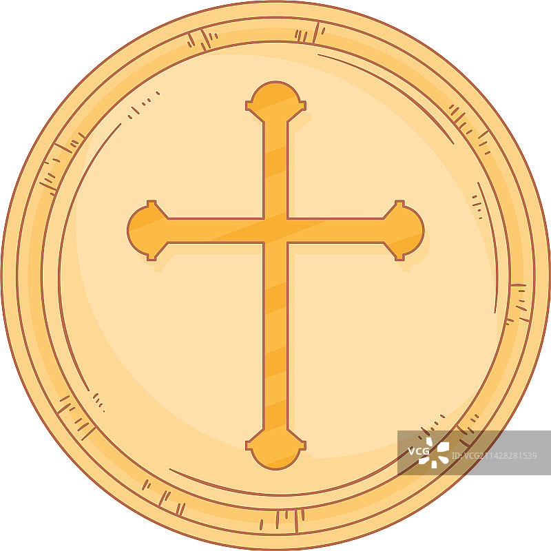 带十字架的第一次圣餐图片素材