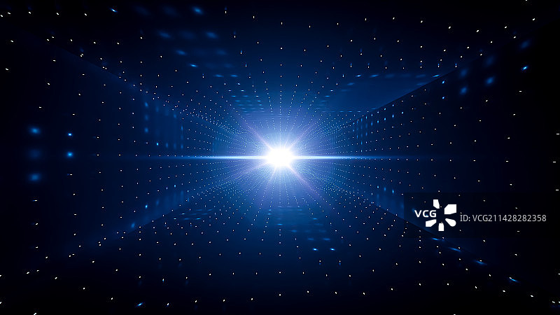 星空中耀眼的光芒图片素材
