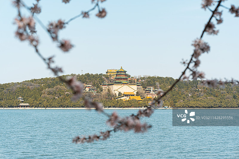 北京颐和园春色图片素材