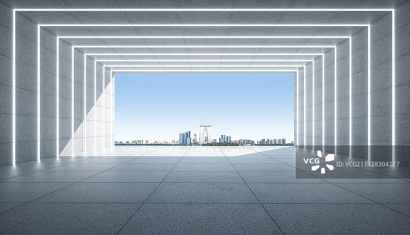 苏州城市建筑平台广场空间图片素材