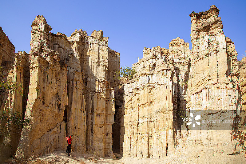 中国云南楚雄州“元谋土林”景区风光图片素材