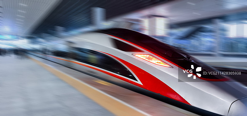 高铁复兴号高速发展图片素材
