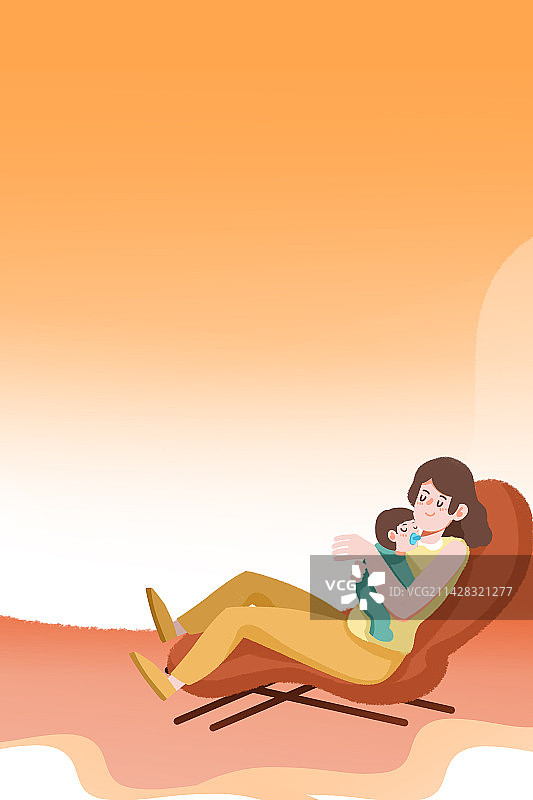 卡通手绘母婴插画图片素材
