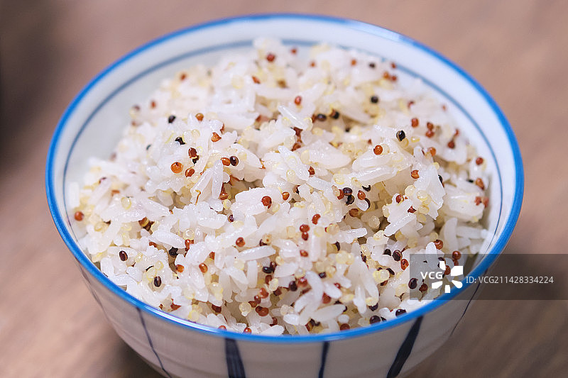 三色藜麦杂粮米饭图片素材