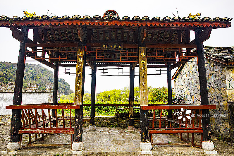 全国重点文物保护单位，著名景点，中国贵州安顺市西秀区七眼桥云峰屯堡云山屯本寨古建筑群图片素材