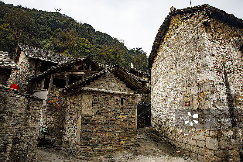 全国重点文物保护单位，著名景点，中国贵州安顺市西秀区七眼桥云峰屯堡云山屯本寨古建筑群图片素材