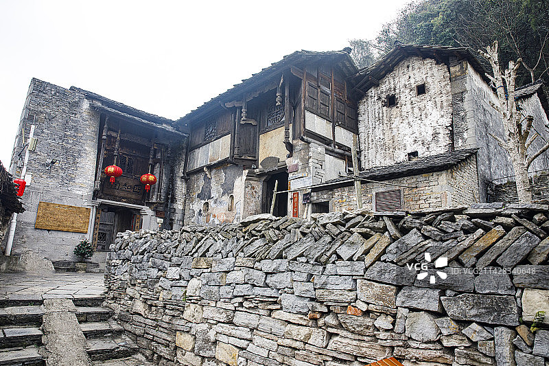 全国重点文物保护单位，著名景点，中国贵州安顺市西秀区七眼桥云峰屯堡云山屯本寨古建筑群图片素材