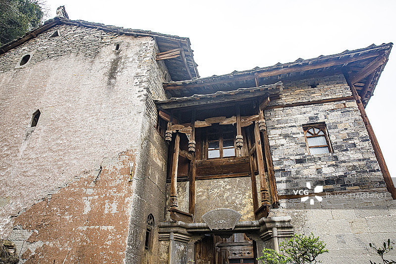 全国重点文物保护单位，著名景点，中国贵州安顺市西秀区七眼桥云峰屯堡云山屯本寨古建筑群图片素材