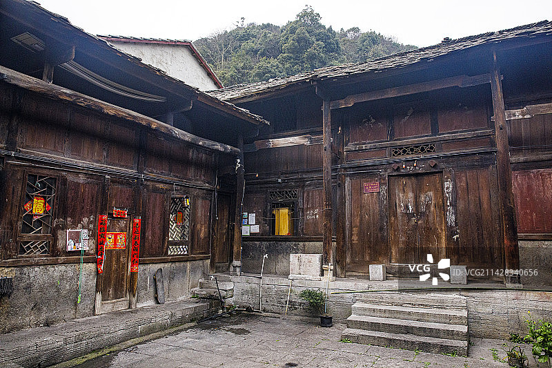 全国重点文物保护单位，著名景点，中国贵州安顺市西秀区七眼桥云峰屯堡云山屯本寨古建筑群图片素材