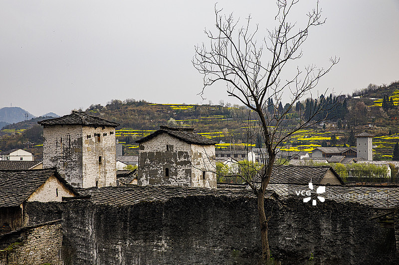 全国重点文物保护单位，著名景点，中国贵州安顺市西秀区七眼桥云峰屯堡云山屯本寨古建筑群图片素材