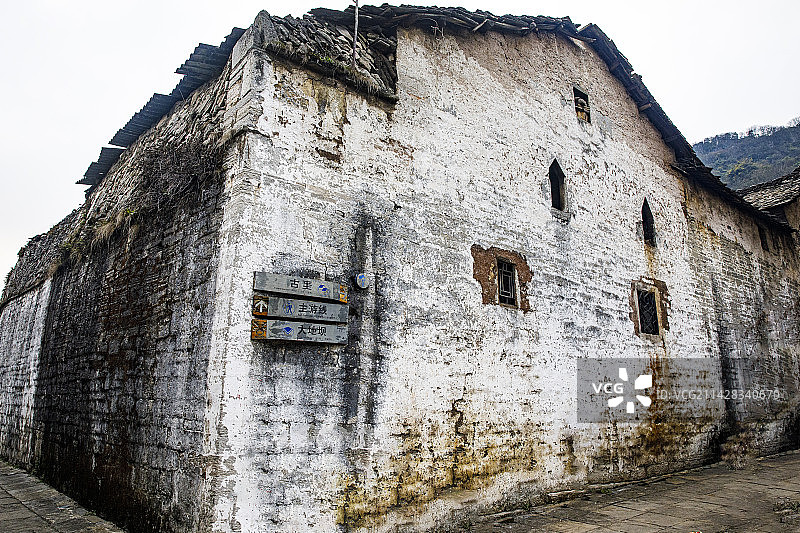 全国重点文物保护单位，著名景点，中国贵州安顺市西秀区七眼桥云峰屯堡云山屯本寨古建筑群图片素材